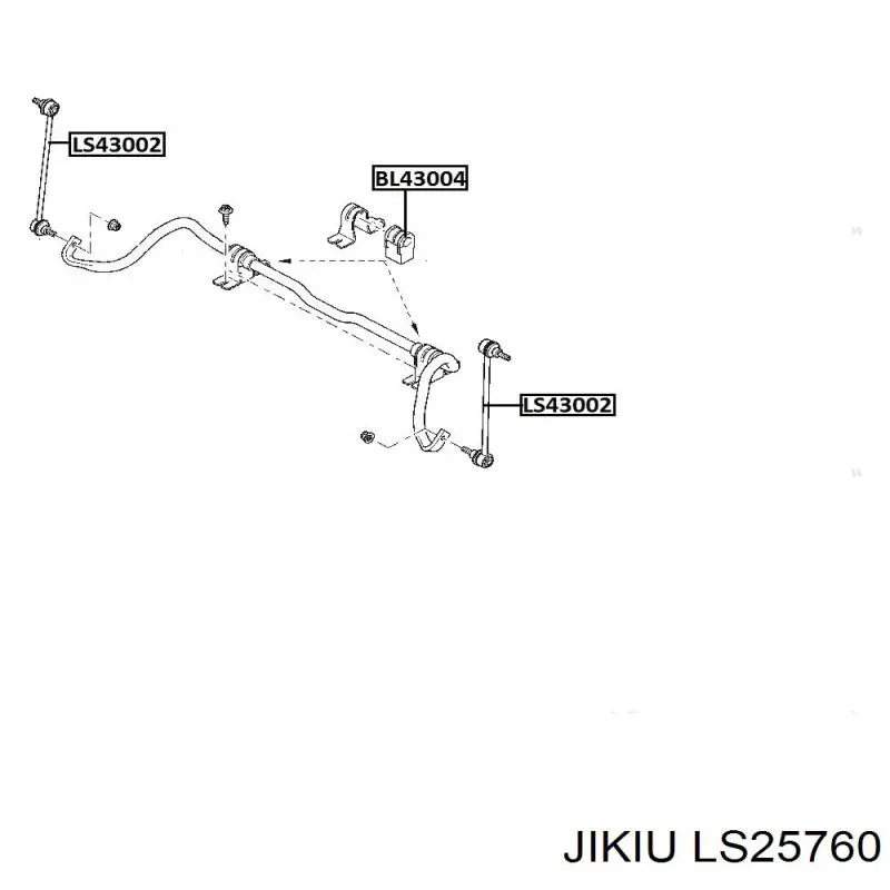 Стійка стабілізатора переднього LS25760 Jikiu