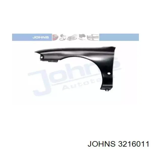 Ліве переднє крило Johns 3216011 ціна, від 29.70 USD