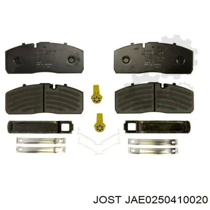 Задні гальмівні колодки JAE0250410020 Jost