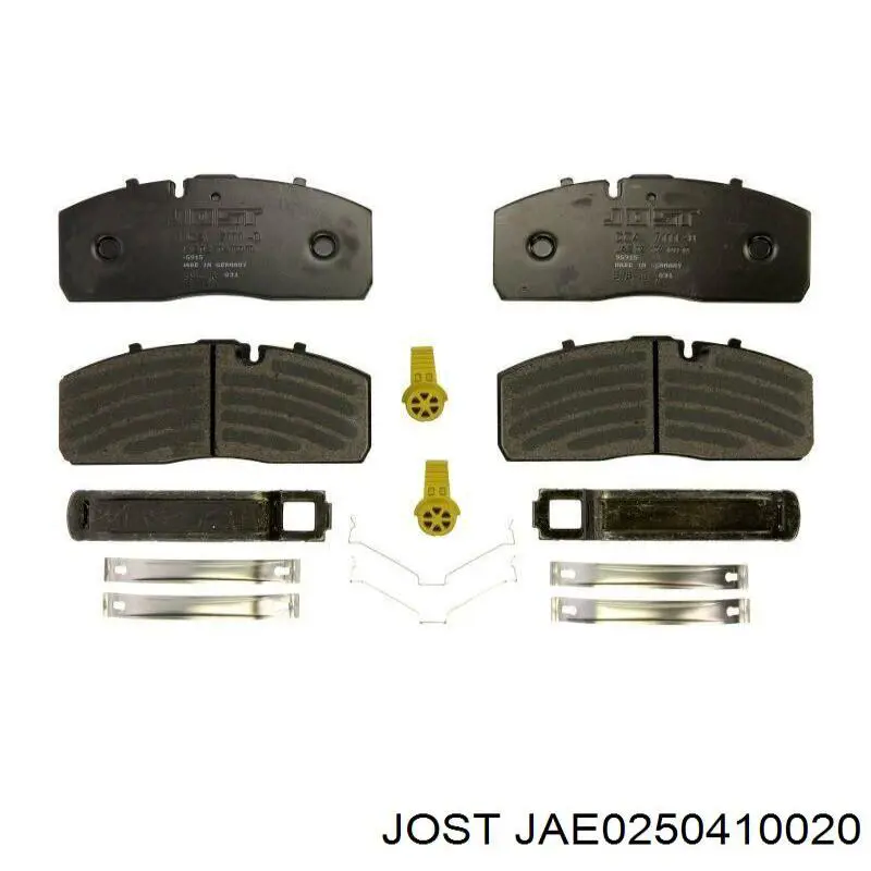 Задні гальмівні колодки Jost JAE0250410020 ціна, від 112.08 USD