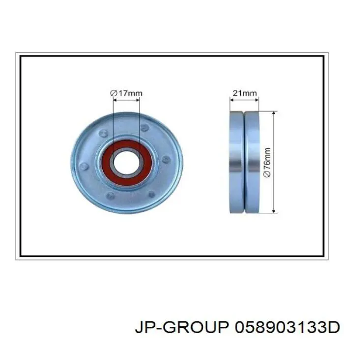 058903133D JP Group натягувач приводного ременя