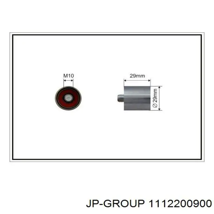 Ролик ременя ГРМ, паразитний 1112200900 JP Group