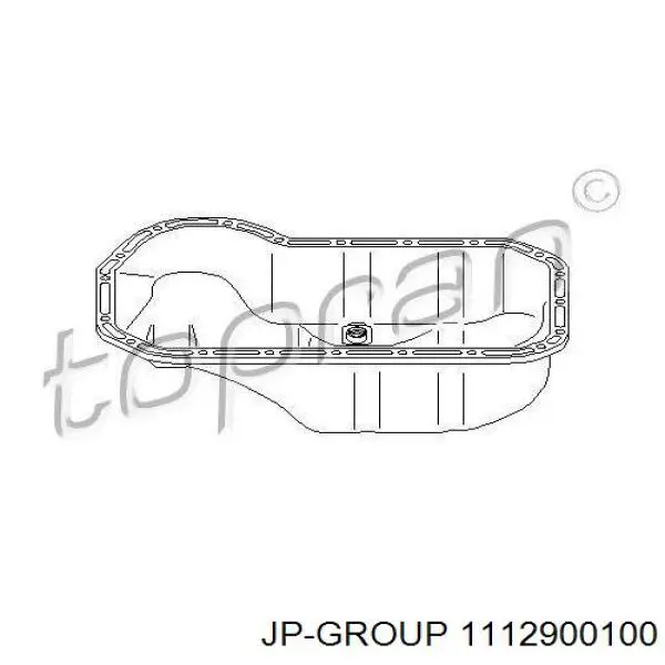 Піддон масляний картера двигуна JP Group 1112900100