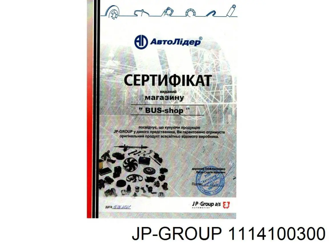 1114100300 JP Group Насос охолодження