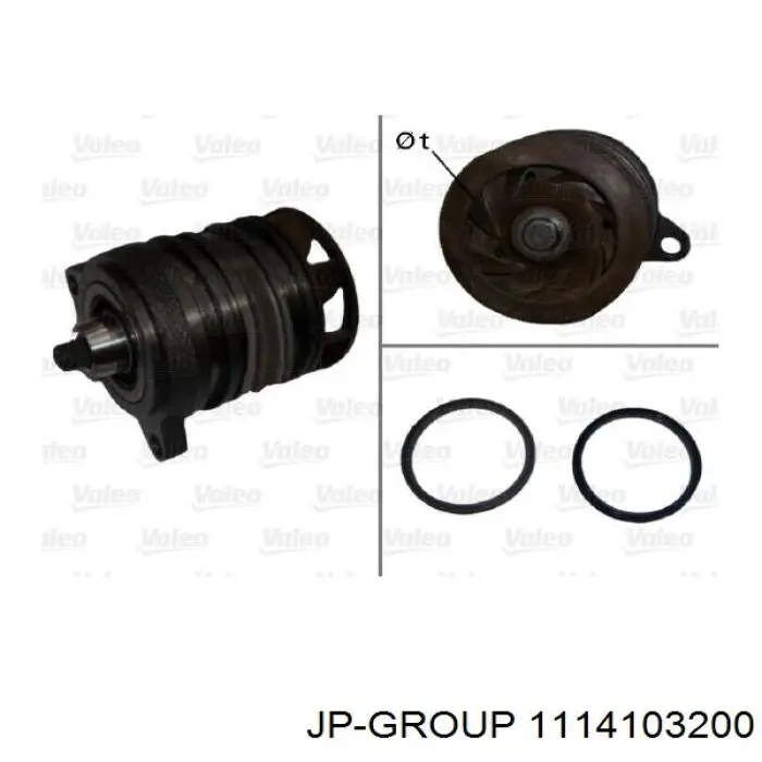 Водяний насос JP Group 1114103200