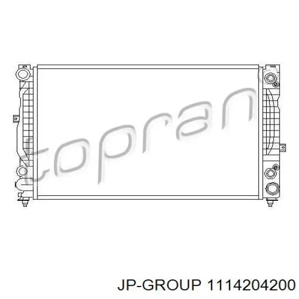 Радіатор основний JP Group 1114204200 ціна, від 78.01 USD