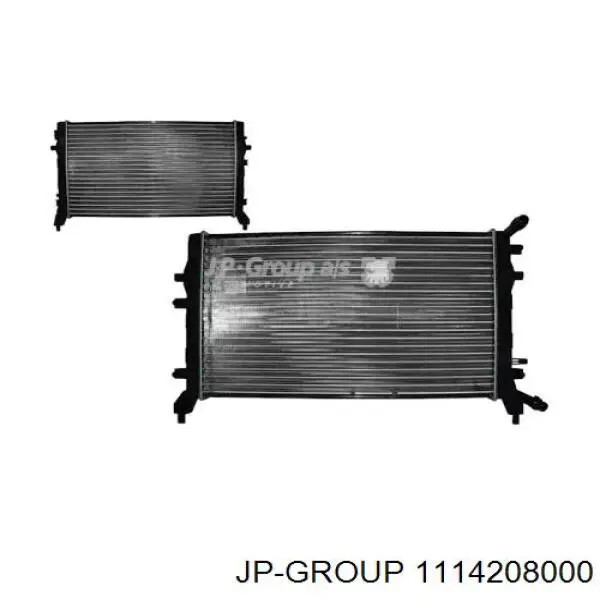 1114208000 JP Group радіатор охолодження двигуна