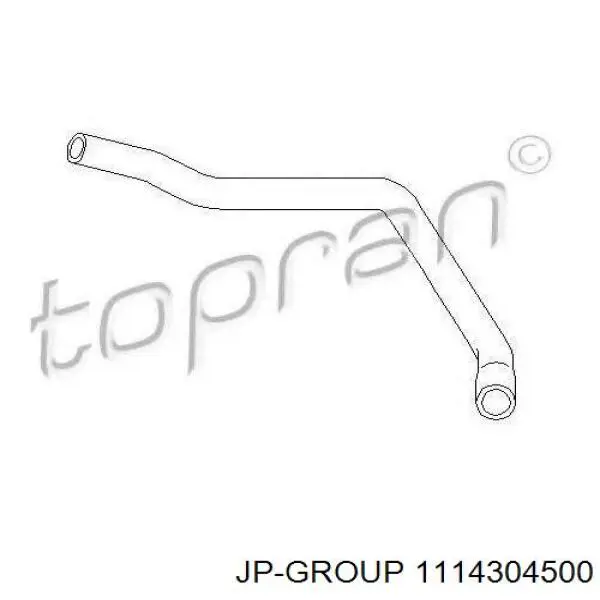 Шланг радіатора опалювача/пічки, подача JP Group 1114304500 ціна, від 4.06 USD