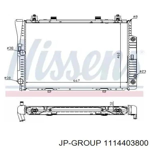 Шланг/патрубок водяного насосу, приймальний JP Group 1114403800 ціна, від 10.80 USD