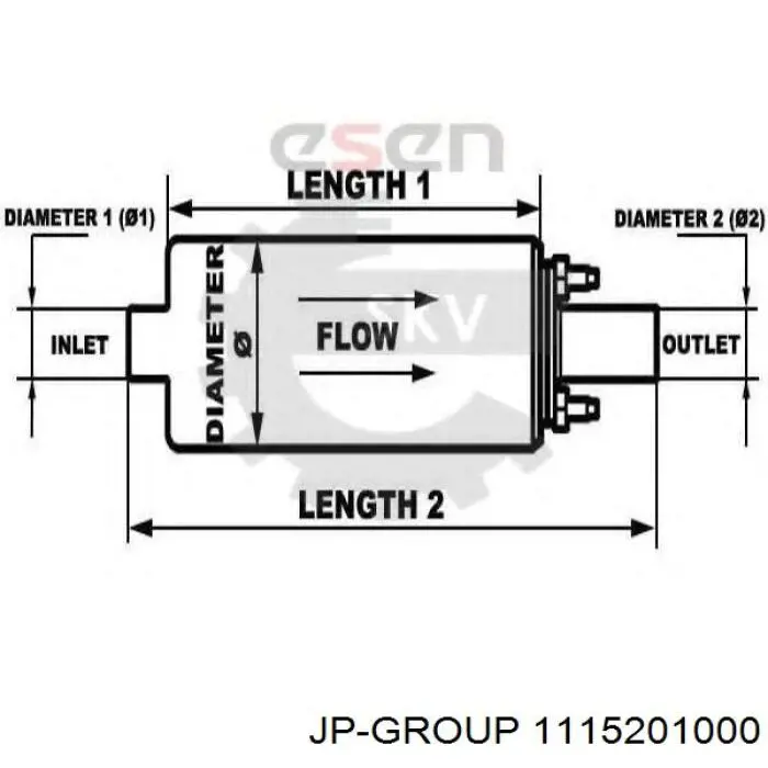 Купити 1115201000 JP Group Насос занурювальний в баці