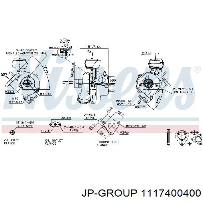 Турбіна JP Group 1117400400 ціна, від 265.85 USD