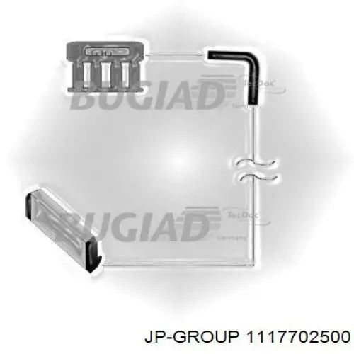 Патрубок дросельний JP Group 1117702500
