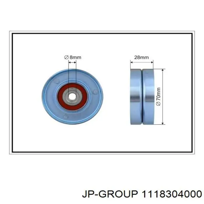Купити 1118304000 JP Group Натяжний ролик