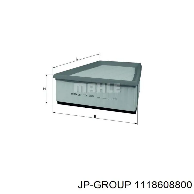 Елемент повітряного фільтра JP Group 1118608800 ціна, від 5.56 USD