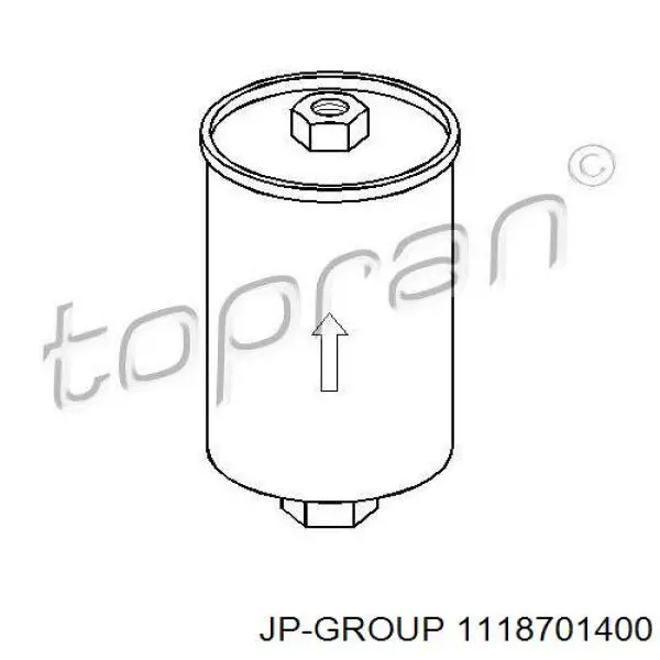 Фільтр тонкого очищення палива JP Group 1118701400 ціна, від 8.17 USD