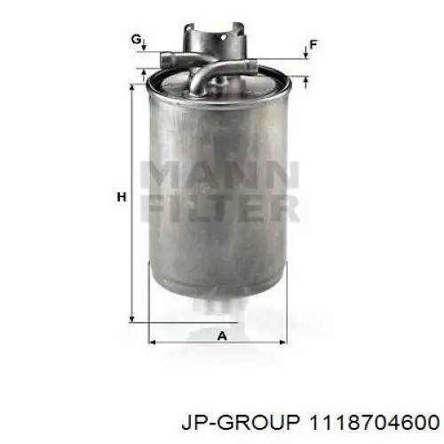 Паливний фільтр 1118704600 JP Group