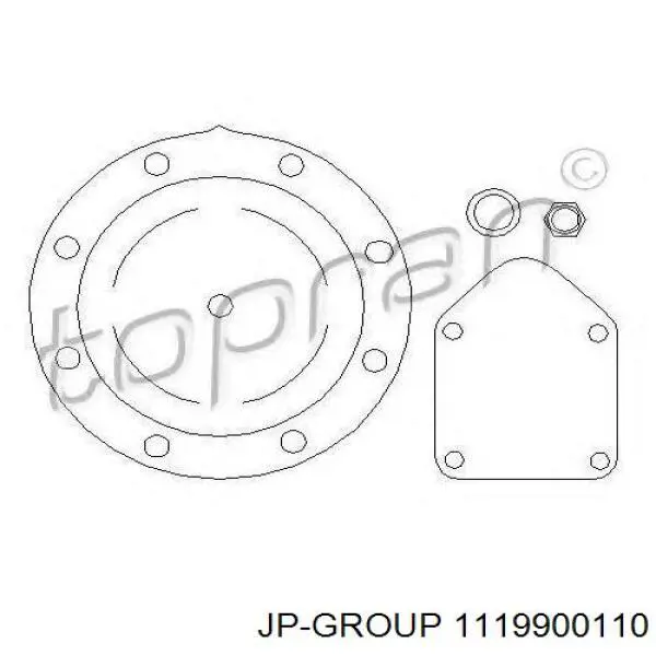 Прокладка вакуумного насосу JP Group 1119900110 ціна, від 6.17 USD