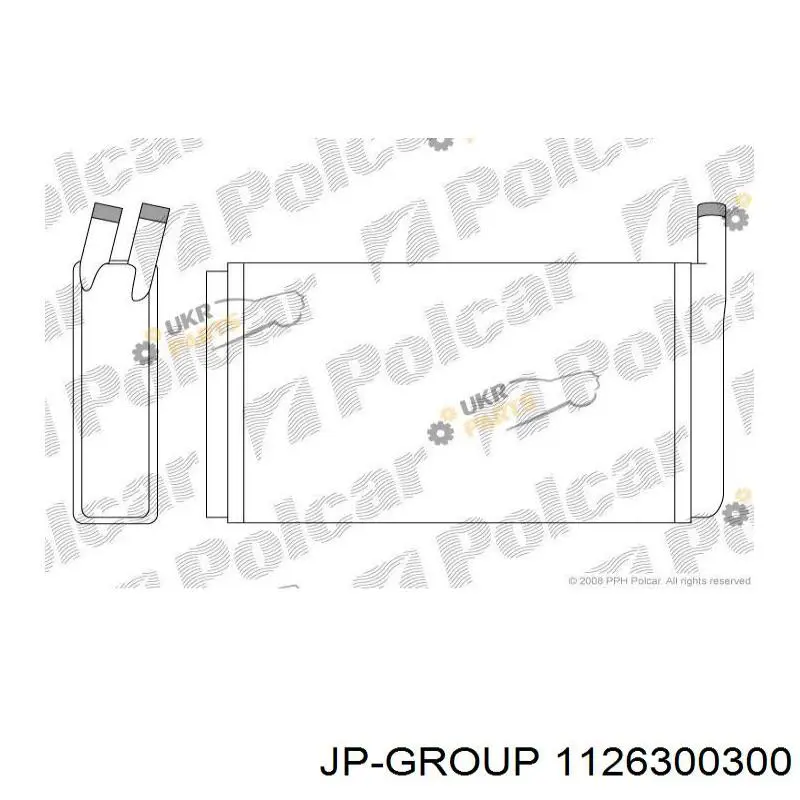 1126300300 JP Group радіатор пічки (обігрівача)