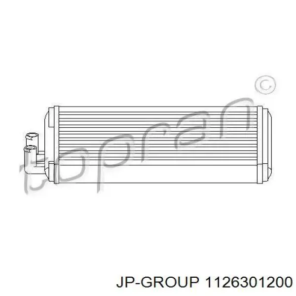 Радіатор пічки 1126301200 JP Group