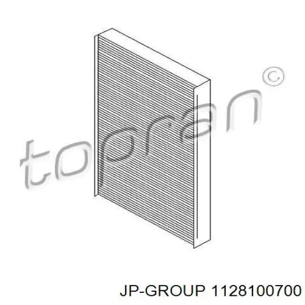 Фільтр салону 1128100700 JP Group