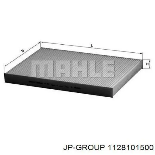 Фільтр салону 1128101500 JP Group