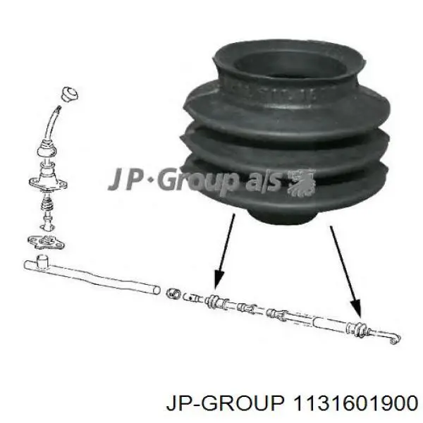 Тяга куліси АКПП/КПП JP Group 1131601900 ціна, від 1.32 USD
