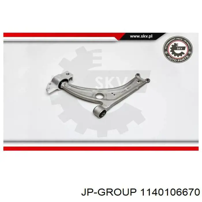 Важіль передній лівий JP Group 1140106670 ціна, від 108.59 USD