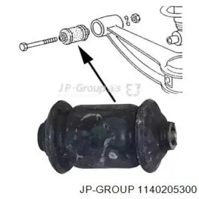 Сайлентблок нижнього важеля передньої підвіски JP Group 1140205300 ціна, від 5.28 USD