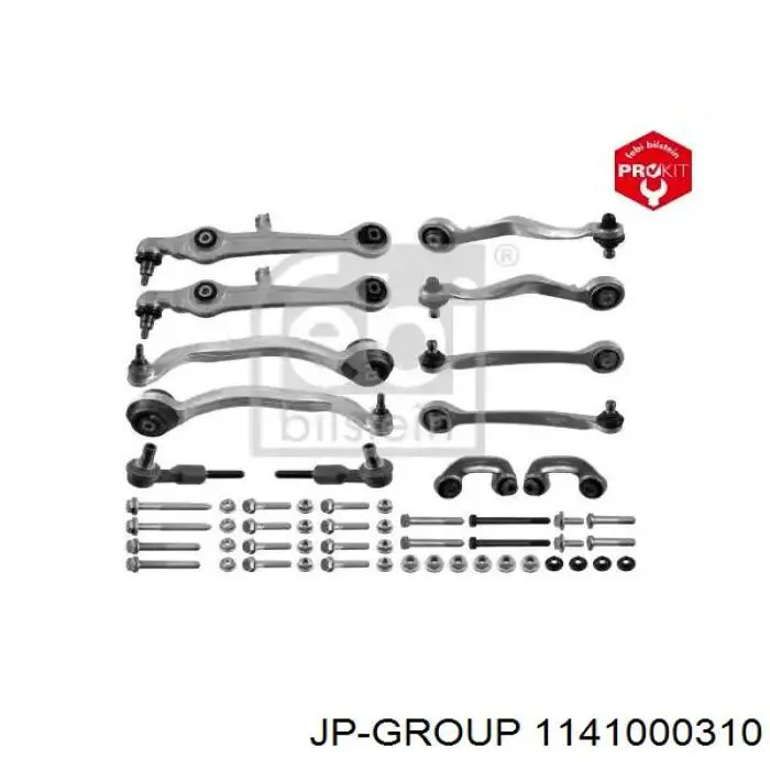 Комплект передніх важелів JP Group 1141000310 ціна, від 24.55 USD