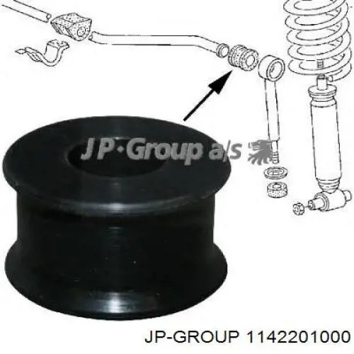1142201000 JP Group Пружина амортизатора передняя