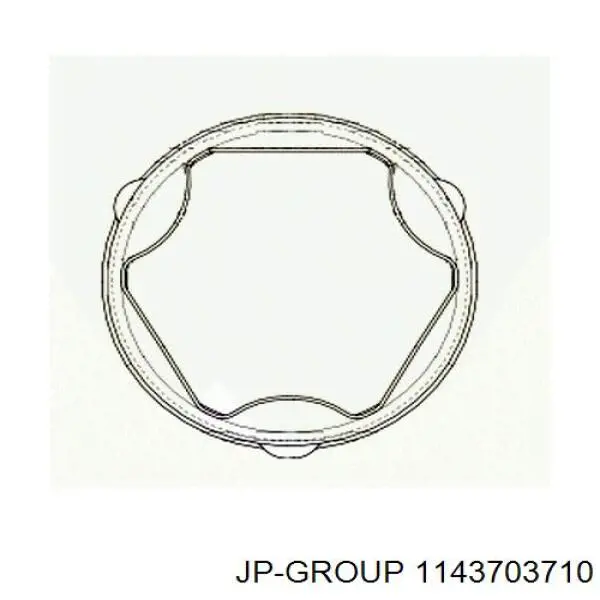 Пильник ШРУСа внутрішній 1143703710 JP Group