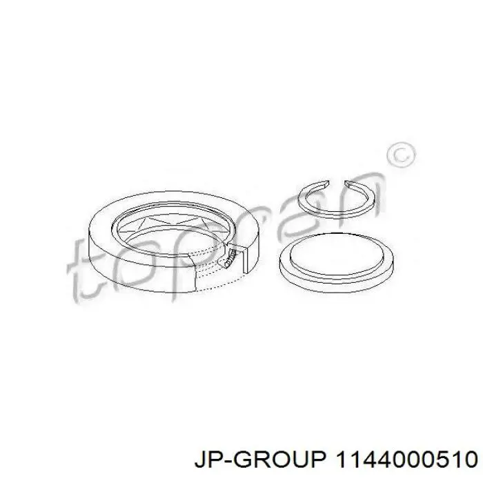 Сальник півосі переднього моста JP Group 1144000510 ціна, від 4.03 USD