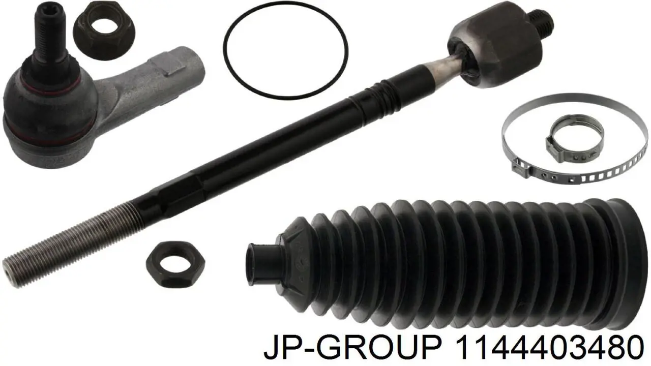 Тяга рульова в зборі, права JP Group 1144403480 ціна, від 23.76 USD