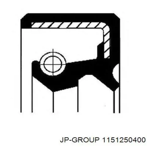 Сальник піввісі заднього моста, внутрішній 1151250400 JP Group