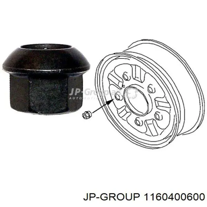 Гайка колісна 1160400600 JP Group