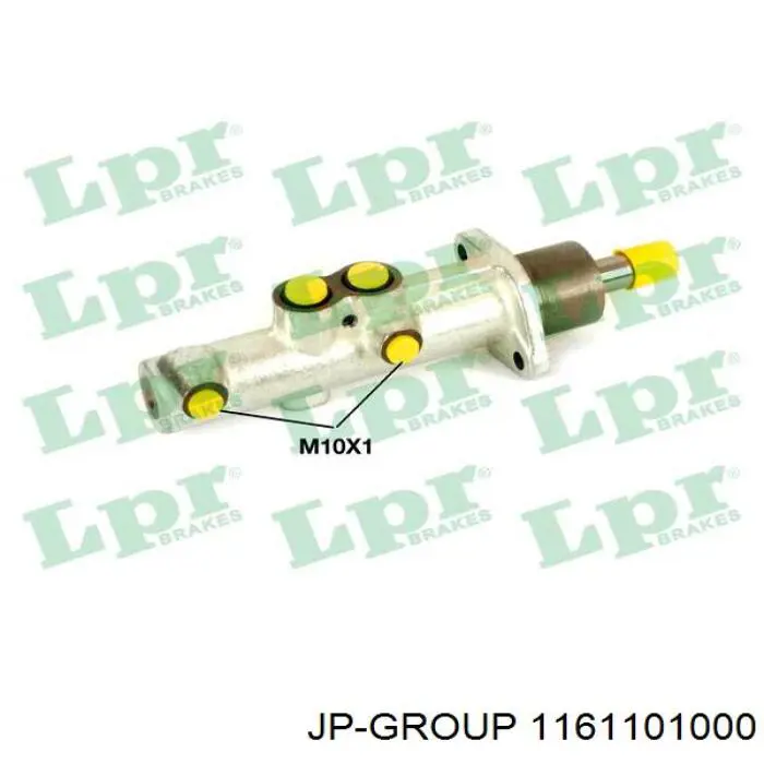 Циліндр головний гальма (Гідротормоз) JP Group 1161101000 ціна, від 40.15 USD