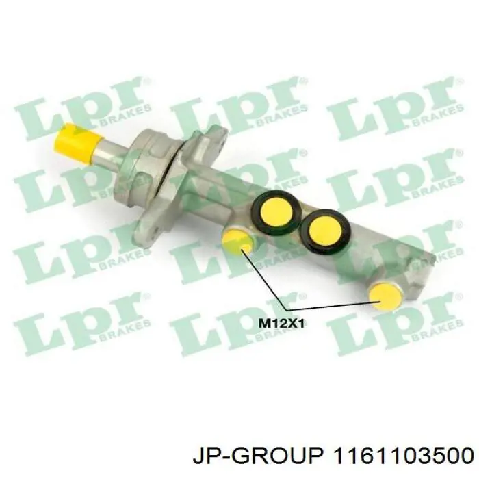Циліндр головний гальма (Гідротормоз) JP Group 1161103500 ціна, від 41.08 USD