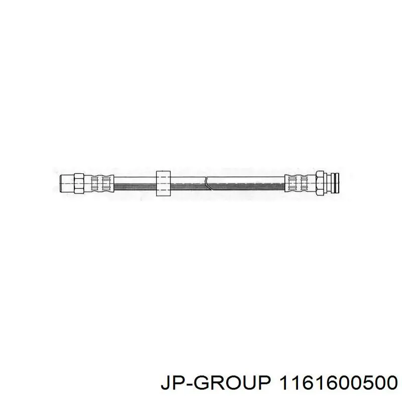 1161600500 JP Group шланг гальмівний передній