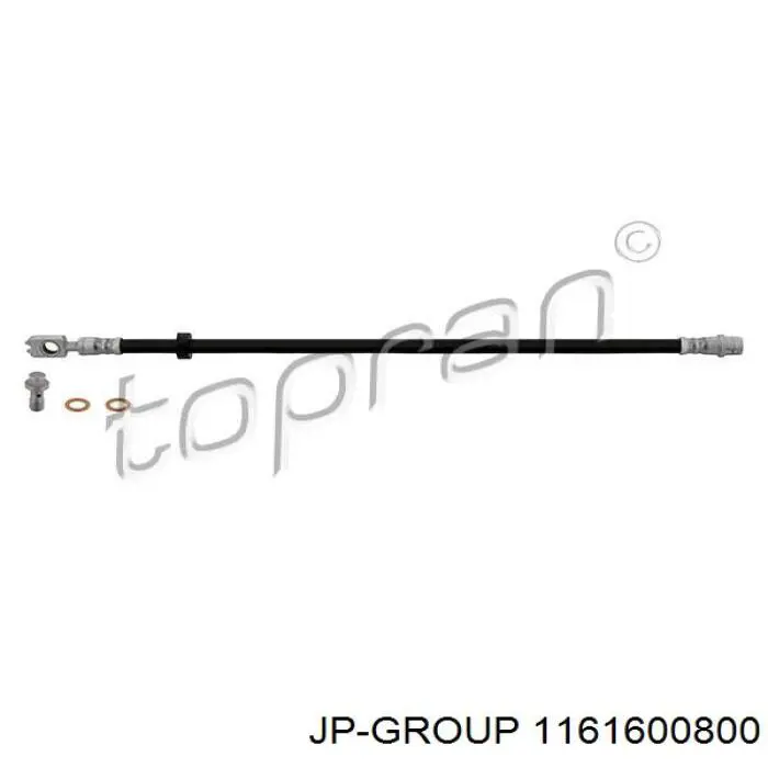 Шланг гальмівний передній 1161600800 JP Group