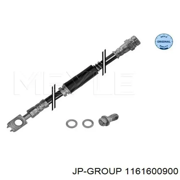 1161600900 JP Group Гнучка гальмівна трубка передня