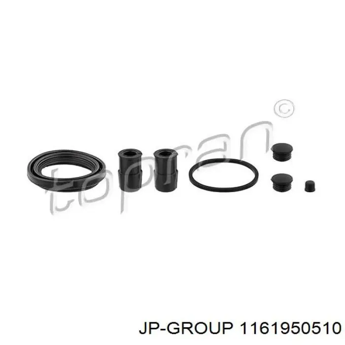 Ремкомплект супорту гальмівного переднього JP Group 1161950510 ціна, від 5.04 USD