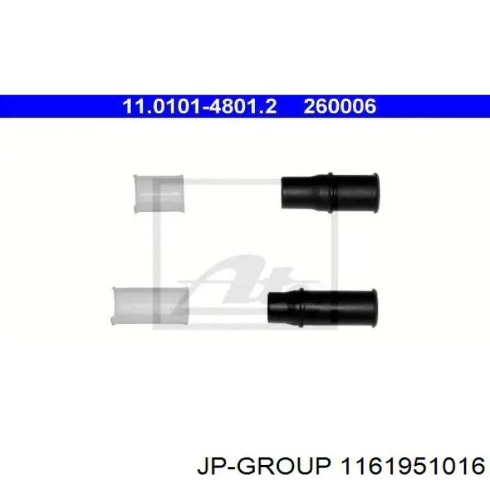 Ремкомплект супорту гальмівного переднього 1161951016 JP Group