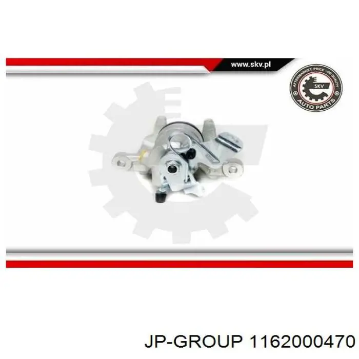 Задній гальмівний супорт лівий JP Group 1162000470