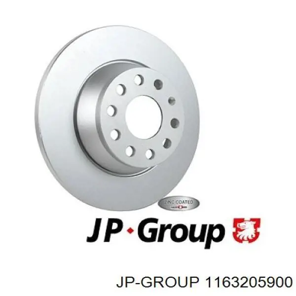 Задні дискові гальма JP Group 1163205900 ціна, від 21.50 USD