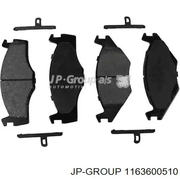 Купити 1163600510 JP Group Колодки гальмівні передні, дискові