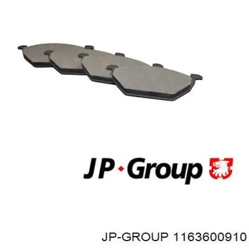 Гальмівні колодки JP Group 1163600910 ціна, від 13.83 USD