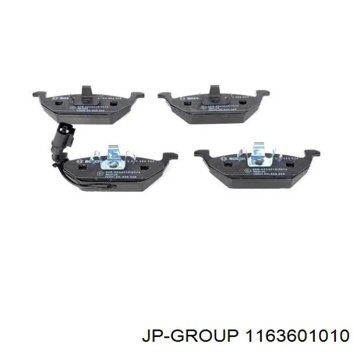 Гальмівні колодки JP Group 1163601010 ціна, від 14.70 USD