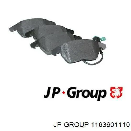 Купити 1163601110 JP Group Колодки гальмівні передні, дискові