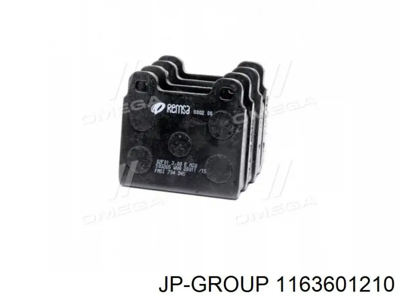 Гальмівні колодки JP Group 1163601210 ціна, від 13.66 USD