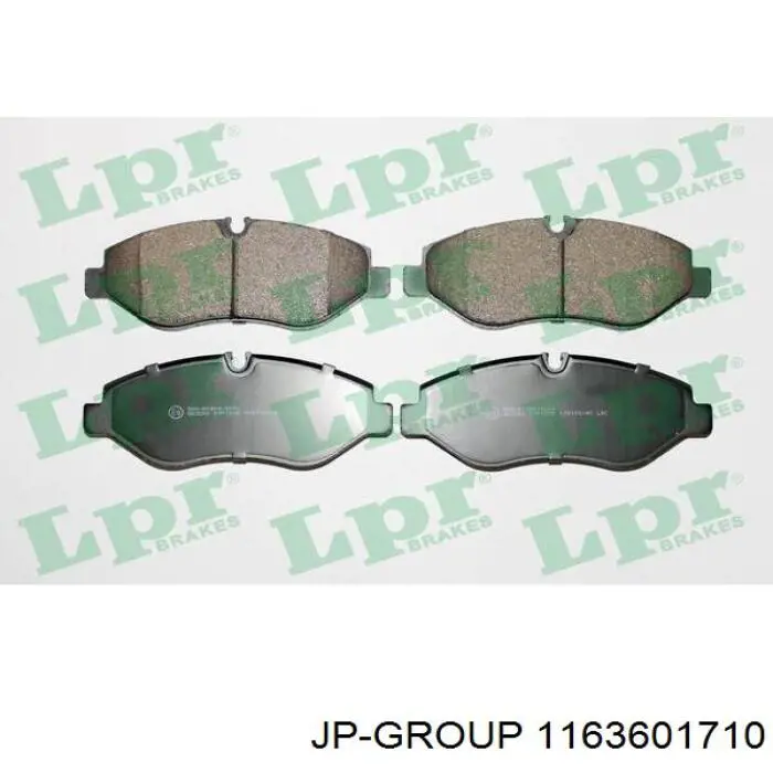 Гальмівні колодки JP Group 1163601710 ціна, від 23.70 USD
